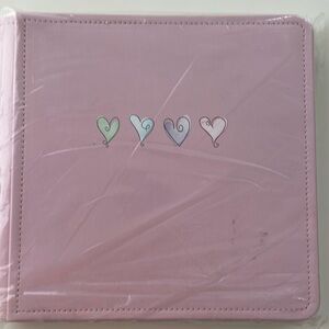 NWOT Creative Memories 8x8 Pink Scrapbook with Hearts